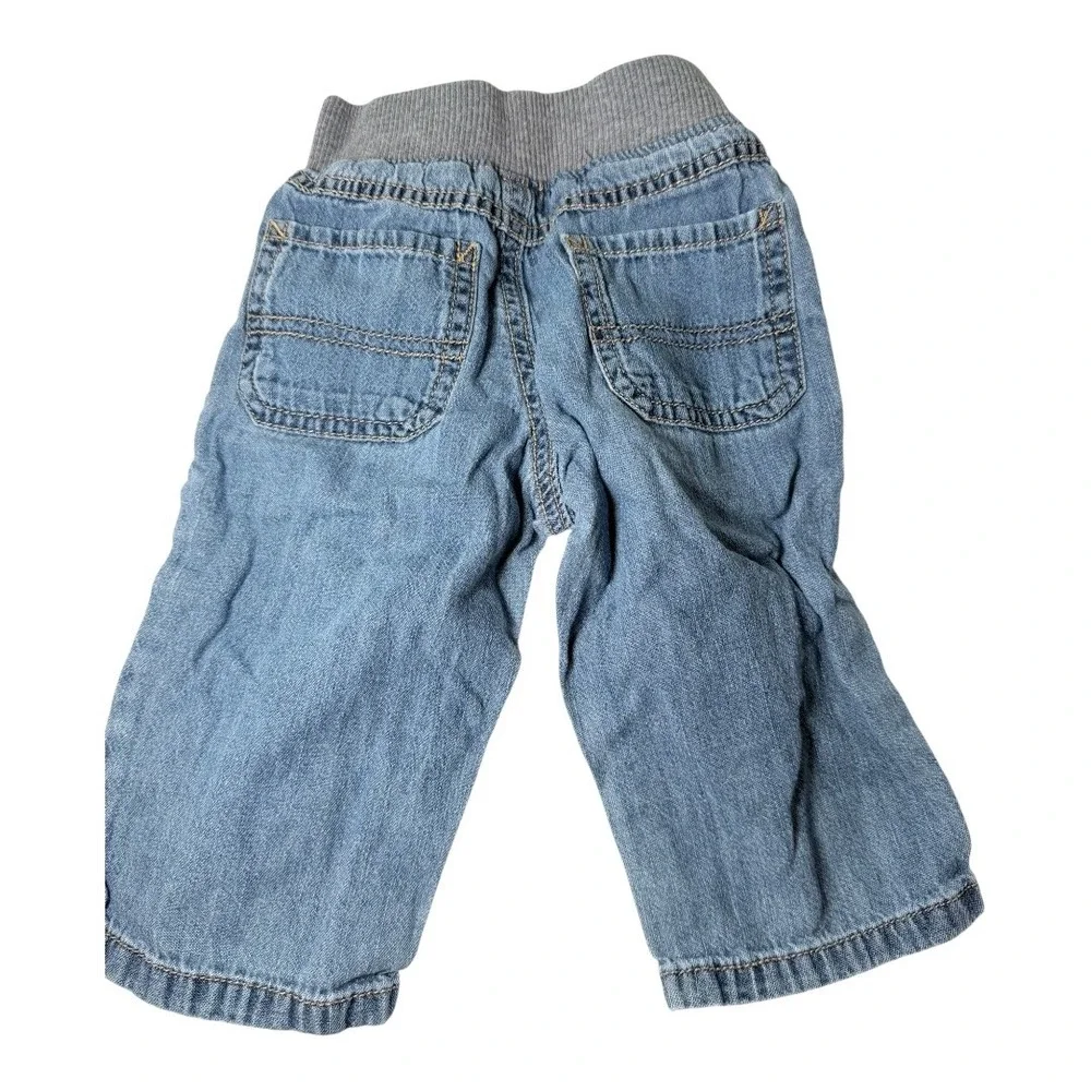 Carter's Baby Boy 9M Vest Pants‎ Jeans 6pc Lot Gray Black Blue Fox Glasses Print